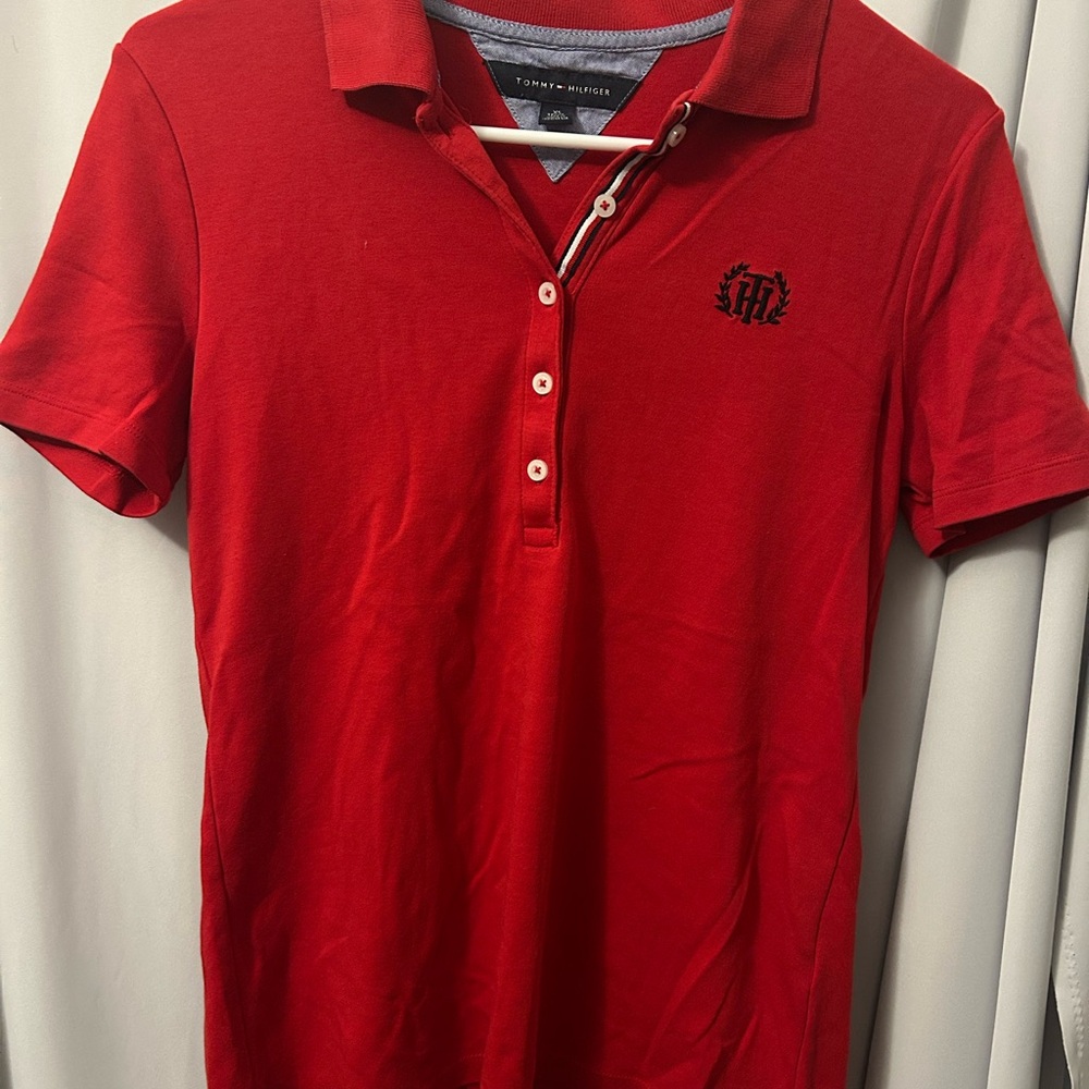 Tommy Hilfiger Red Polo Shirt for Men